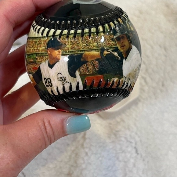 2006 SGA Colorado Rockies Baseball and Tin with Display Stand EUC - Picture 4 of 13